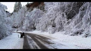 The icy road to Lake Bled Slovenia [upl. by Adrien763]