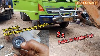 Hino FM 260 TI Pedal kopling  LOS di Injak kadang Padet juga Nyeplos  Ternyata Ini Mas bro [upl. by Can]