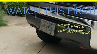 How to Install a front license plate bracket on ANY Tundra SIMPLE WHEN DONE RIGHT [upl. by Korella796]