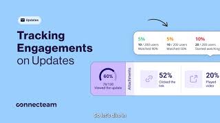 Connecteam  Updates  Tracking Engagement on Updates [upl. by Akimrej]