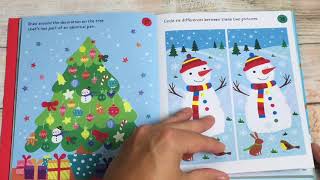 A Look Inside The Usborne Christmas Puzzle Pad Book [upl. by Faustena93]