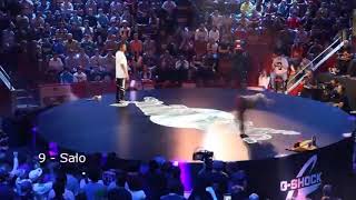 TOP 10 MEJORES MOMENTOS DE COMPETENCIAS DE BREAK DANCE [upl. by Anelak951]