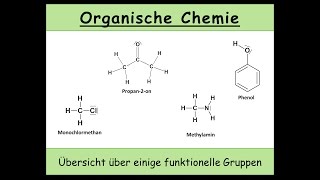 Funktionelle Gruppen in der organischen Chemie  eine Übersicht über einige funktionellen Gruppen 4 [upl. by Modla633]