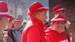 PENSIONATI DELLO SPI CGIL IN MANIFESTAZIONE A BOLOGNA [upl. by Eeliab]