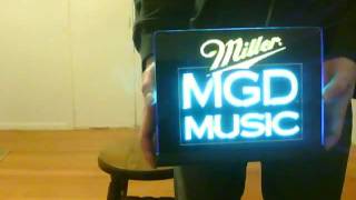 MILLER MGD Music LightSign [upl. by Ahsilif]