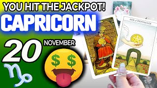 Capricorn ♑️🤑 YOU HIT THE JACKPOT💲💲 horoscope for today NOVEMBER 20 2024 ♑️ capricorn tarot [upl. by Aeki]