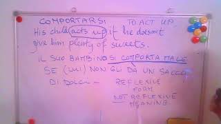 HOW TO TRANSLATE TO ACT UP IN ITALIAN  WHAT THEY DONT TELL YOU ABOUT REFLEXIVE VERBS [upl. by Kali]