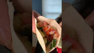 ASMR eating Falafel Burrito asmr eatingvideos shorts mukbang [upl. by Bihas2]