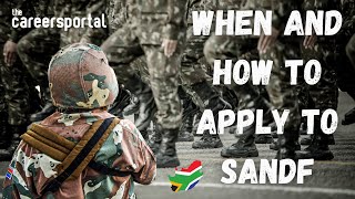 When And How To Apply To SANDF  Careers Portal [upl. by Kcirre]