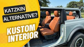 You WONT BELIEVE this DIY INTERIOR Full HOW TO on a NEW FORD BRONCO Kustom Interior seat covers [upl. by Woodson868]