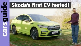 Skoda Enyaq 2025 review The best new Tesla Model Y electric car alternative [upl. by Enileuqcaj]