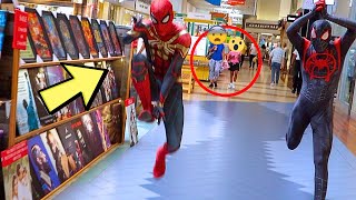 TWO SPIDERMEN RUNNING IN A MALL [upl. by Hecker]