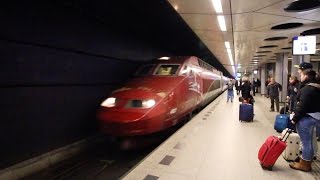 Thalys arriving at Amsterdam Schiphol [upl. by Haik190]