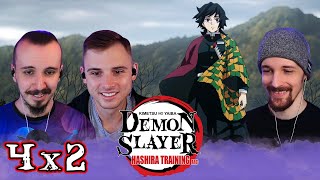 Demon Slayer 4x2 Reaction quotWater Hashira Giyu Tomiokas Painquot [upl. by Rube]