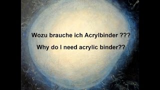 Acrylbinder  wie verwende ich ihn  Acrylic binder  how to use [upl. by Gwenora716]