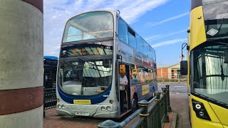 MONSTER Ride on Stagecoach Manchester Volvo B9TL Wright Eclipse Gemini 16838 MX58 DYT [upl. by Neoma616]