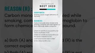 Assertion amp Reason Quiz 🔥  NEET 2025  FailureAtGrowth [upl. by Seto]