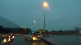 Driving On Whittington Road Crookbarrow Way amp Broomhall Way Worcester UK 29th January 2017 [upl. by Nilsoj]