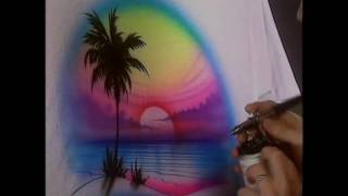 T Shirt Airbrushing part5 [upl. by Nanah]