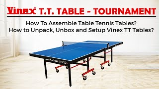 How To Assemble a TT Table Easy Way to Unpack Unbox amp Installation of Vinex Table Tennis Table [upl. by Dev233]