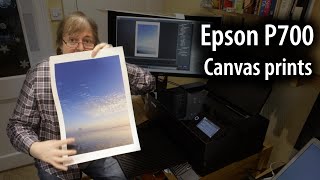 Epson p700 canvas printing  using profiles and EPL software applies to p900 as well [upl. by Aihsyt211]