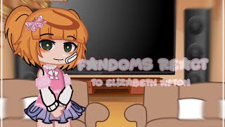 fandoms react to each other   15 Elizabeth Afton [upl. by Pietro]