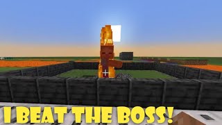 BEATING THE BOSS IN MOBFIGHTERS X Minecraft [upl. by Egamlat76]