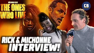 Rick amp Michonne Reunited  Andrew Lincoln and Danai Gurira  The Walking DeadThe Ones Who Live [upl. by Desdamonna]