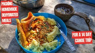 Packing Homemade Dehydrated Meals For A 14 Day Canoe Trip [upl. by Zoara]