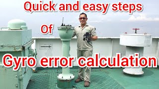 Gyro error calculation marino vlog seamans vlog seafarers vlog [upl. by Antipas]