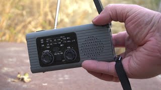 Nitigo Emergency Radio and Light  Testing solar and hand crank [upl. by Chappie]