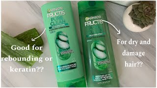 Garnier fructis pure clean silicon free shampoo amp conditioner Best shampoo for dry and damage hair [upl. by Nanoc]