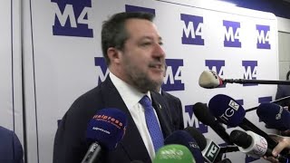 A Milano inaugurata linea metropolitana M4 con anche il ministro Salvini [upl. by Jamilla9]