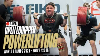 🔴 LIVE Powerlifting  Mens 120kg  World Open Equipped Championships [upl. by Moclam44]