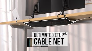 Best under desk cable management net solution Wire management tray  Desk cable tray  Cable net [upl. by Grogan]