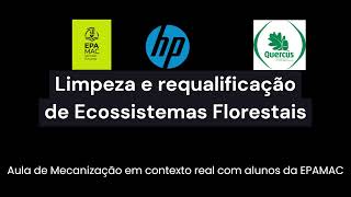 Mecanização na requalificação de Ecossistemas florestais [upl. by Leirbag166]