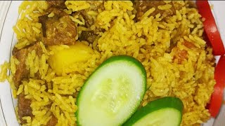 Beef Biryani বাসমতি চাল দিয়ে চমৎকার তেহেরি রেসিপি রেডিমিক্স রাধুনী বিরিয়ানি মাসালা দিয়ে 👌💯😋 [upl. by Anileme]