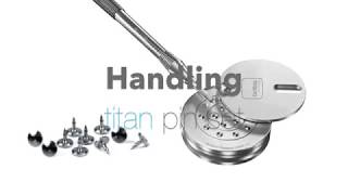 Handling titan pin set for membrane fixation [upl. by Suilenroc]