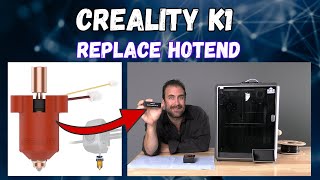 How to replace the Creality K1 Hotend Install the newest version AKA quotCeramic Heating Block Kitquot [upl. by Anayia]