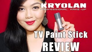 FULL COVERAGE FOUNDATION Kryolan TV Paint Stick REVIEW by Bing Castro [upl. by Imat945]