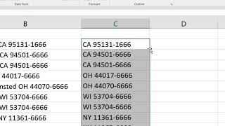 How to split a full address in excel into Street City State amp Zip columns [upl. by Doti]