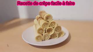 Recette Faire des crèpes rapide et facile [upl. by Kristi641]