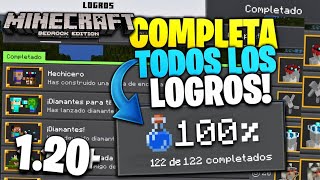 👉 COMPLETA los 3 NUEVOS LOGROS de la 120 🔥 MAPA QUE COMPL3TA TODOS LOS LOGR0S BEDROCK 120 😱 [upl. by Amat4]