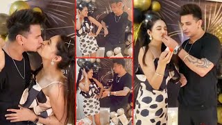 Prince Narulas GRAND Birthday Celebration By Wife Yuvika Chaudhary  Birthday Kiss Inside Video [upl. by Weld]