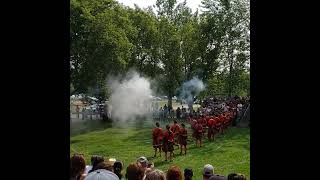 78th Fraser Highlanders 💥🥁 18th Century Musket Review 🇬🇧🧐 Glengarry Highland Games 2023 [upl. by Noroj]