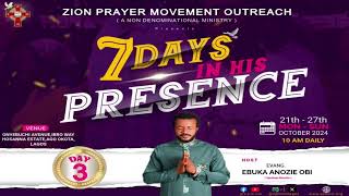 IN HIS PRESENCE PROGRAM DAY 3  1STSESSION  23RD OCTOBER 2024 [upl. by Ciapha]