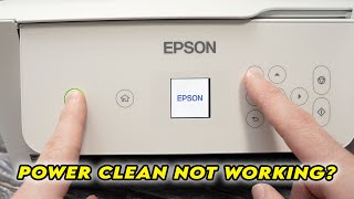 Fix Power Clean Not Working on Epson EcoTank Printer [upl. by Sam964]