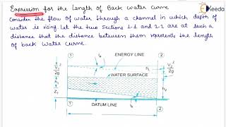 Back Water Curve and Afflux  Hydraulics  GATE [upl. by Sallee]