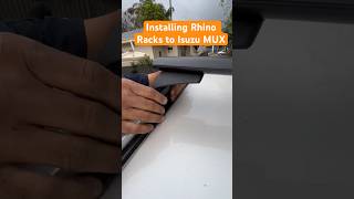 Installing Rhino Racks to Isuzu MUX [upl. by Narruc705]