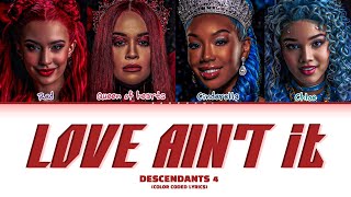 Descendants The Rise Of Red Love aint It Lyrics Color Coded Lyrics [upl. by Ennaecarg]